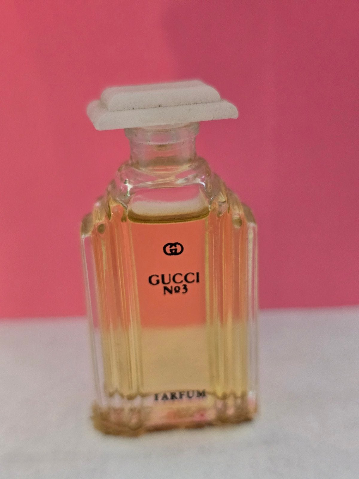 Vintage Gucci No. 3 Parfum Miniatuurflesje, Ophalen of Verzenden, Gebruikt