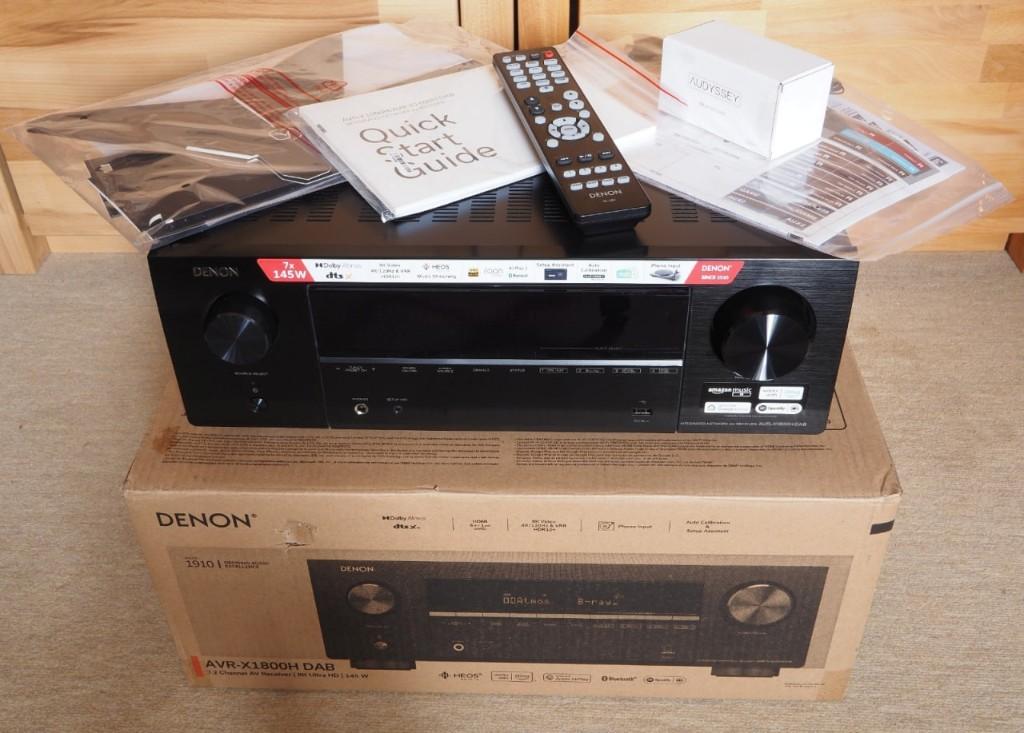 Denon AVR-X1800H DAB 4K / 8K 7.2 AV-receiver, Ophalen of Verzenden, Zo goed als nieuw, 120 watt of meer, Denon