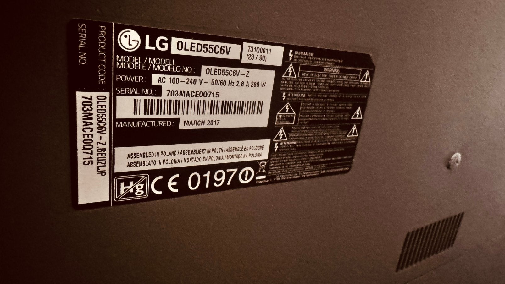 LG oled 55 curved, Ophalen, Gebruikt, 50 Hz, OLED