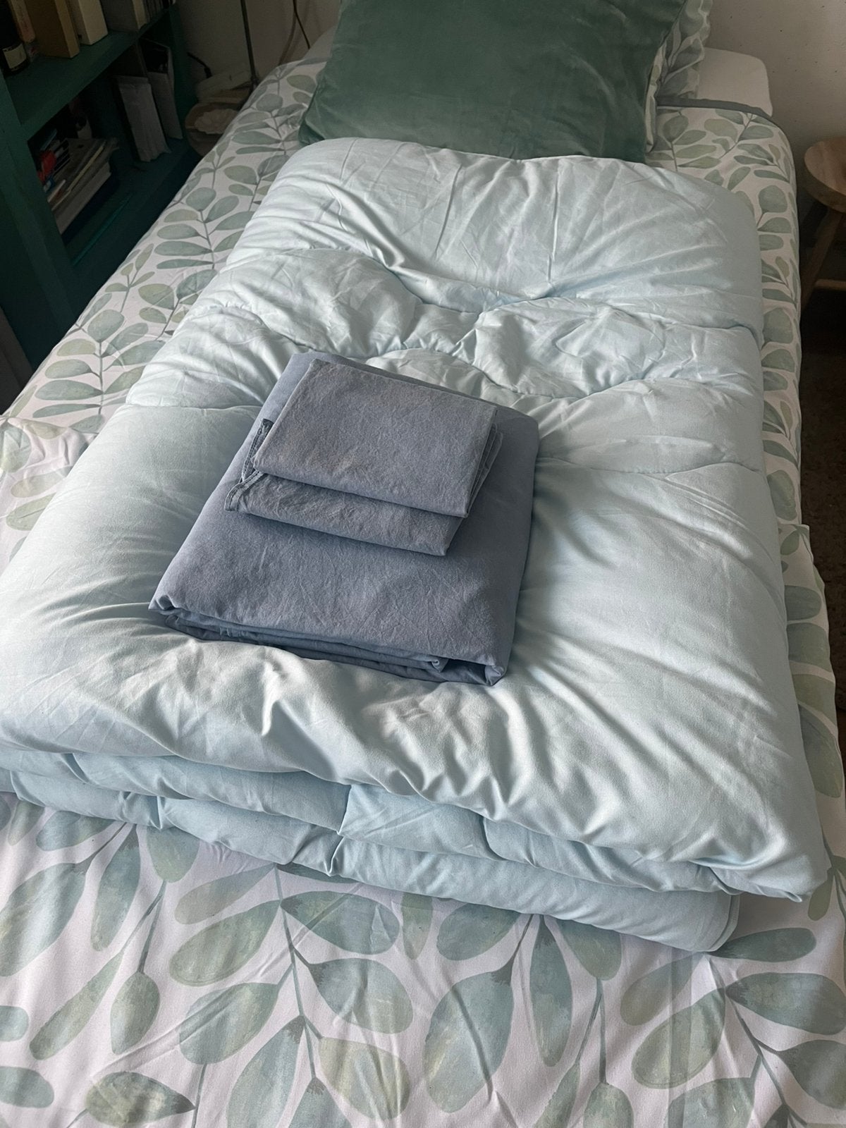 Dekbed plus overtrek en slopen €  20,00, Wit, Dekbedovertrek, Tweepersoons, Ophalen of Verzenden
