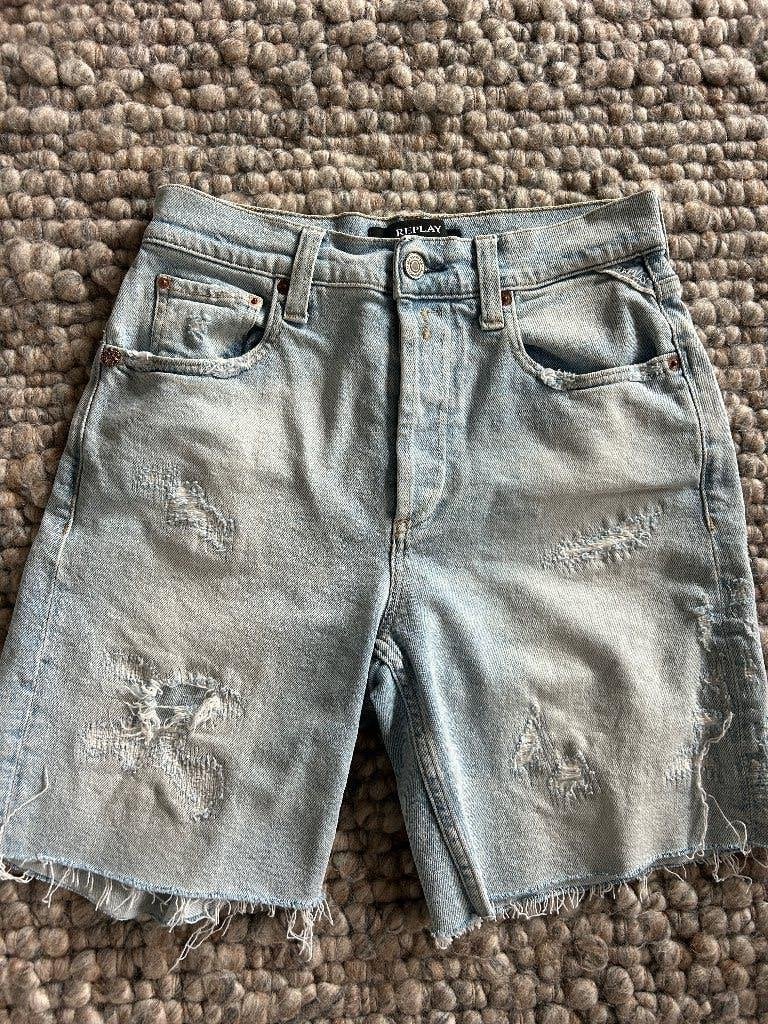 REPLAY jeans short Bermuda maat 27, Blauw, Replay, Ophalen of Verzenden, Zo goed als nieuw