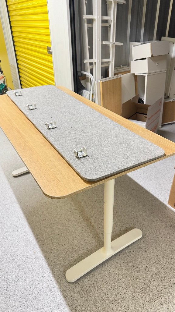 IKEA BEKANT Bureau, Ophalen, 160 cm, Gebruikt, Scandinavisch