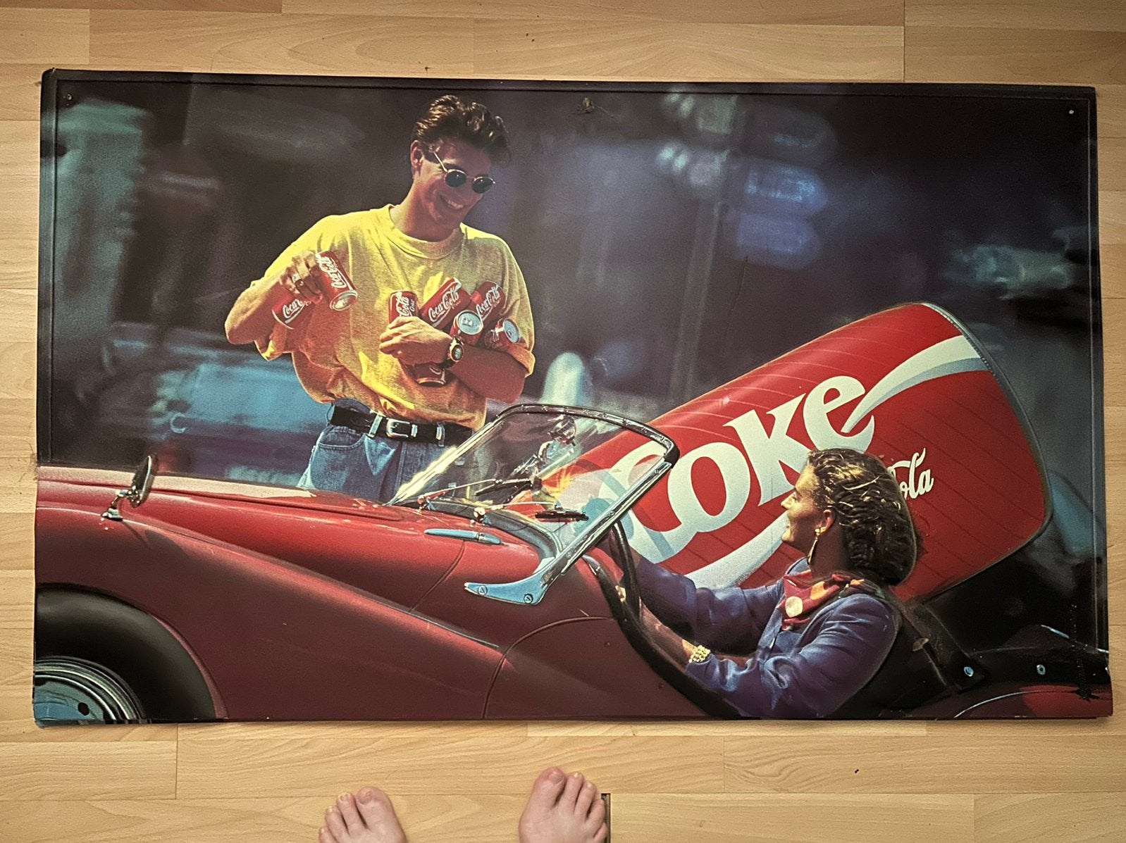 Grote wanddecoratie Relief coca cola, Verzamelen, Merken en Reclamevoorwerpen, Ophalen, Zo goed als nieuw, Reclamebord
