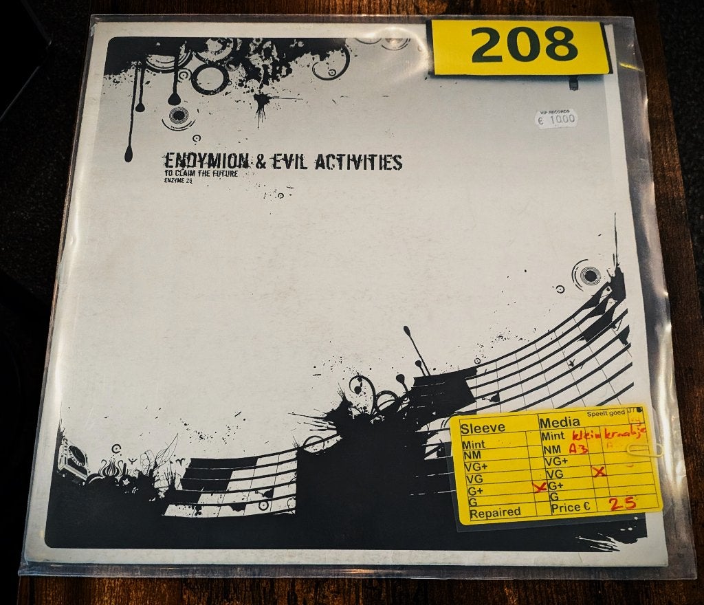 Endymion & Evil Activities - To Claim the Future (208), Gebruikt, Ophalen of Verzenden, EP, 12 inch