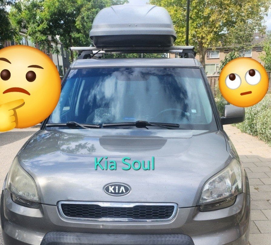 Kofferbak en dakdragers voor Kia Soul, Ophalen, Gebruikt