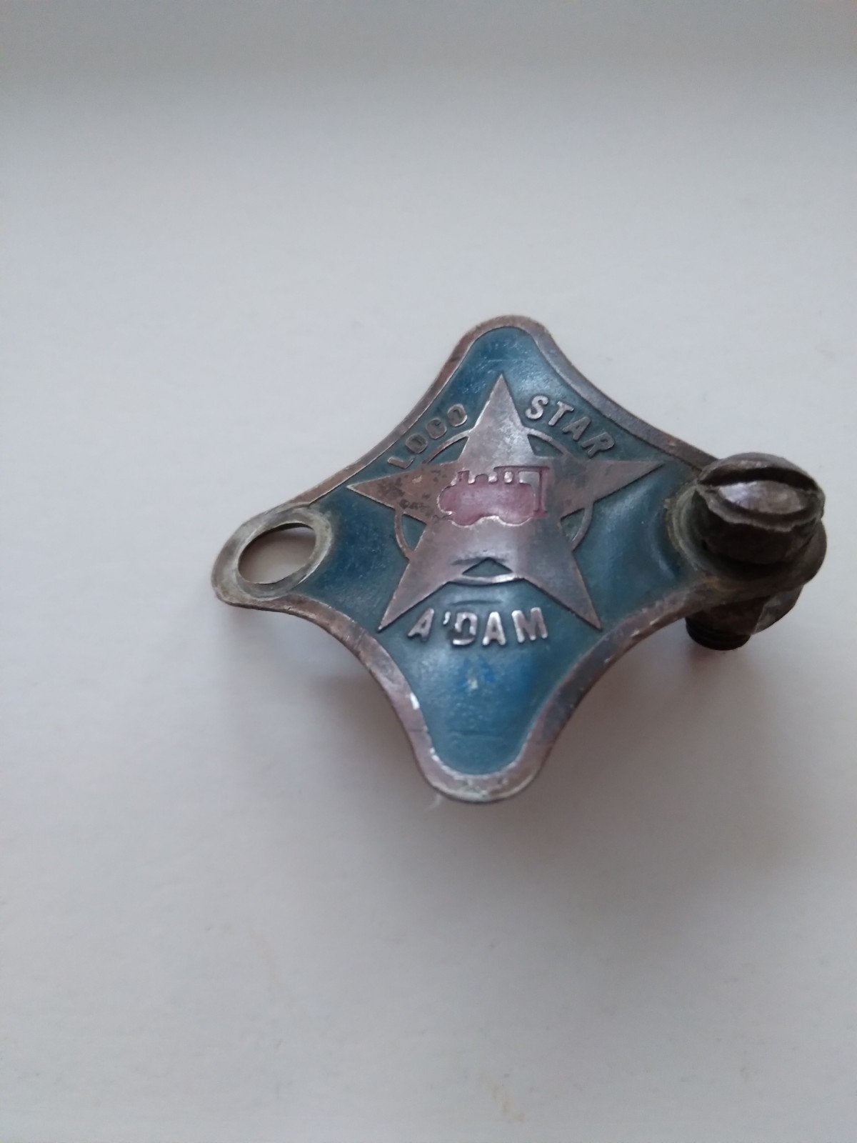 Vintage Locostar Fietsplaatje - Amsterdam, Ophalen of Verzenden, Gebruikt, Locostar