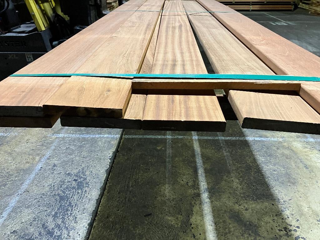 Hardhout-Jatoba–vlonderplanken-terrasplanken-planken-vlonder, Tuin en Terras, Terrasdelen en Vlonders, Ophalen, Nieuw, Hout