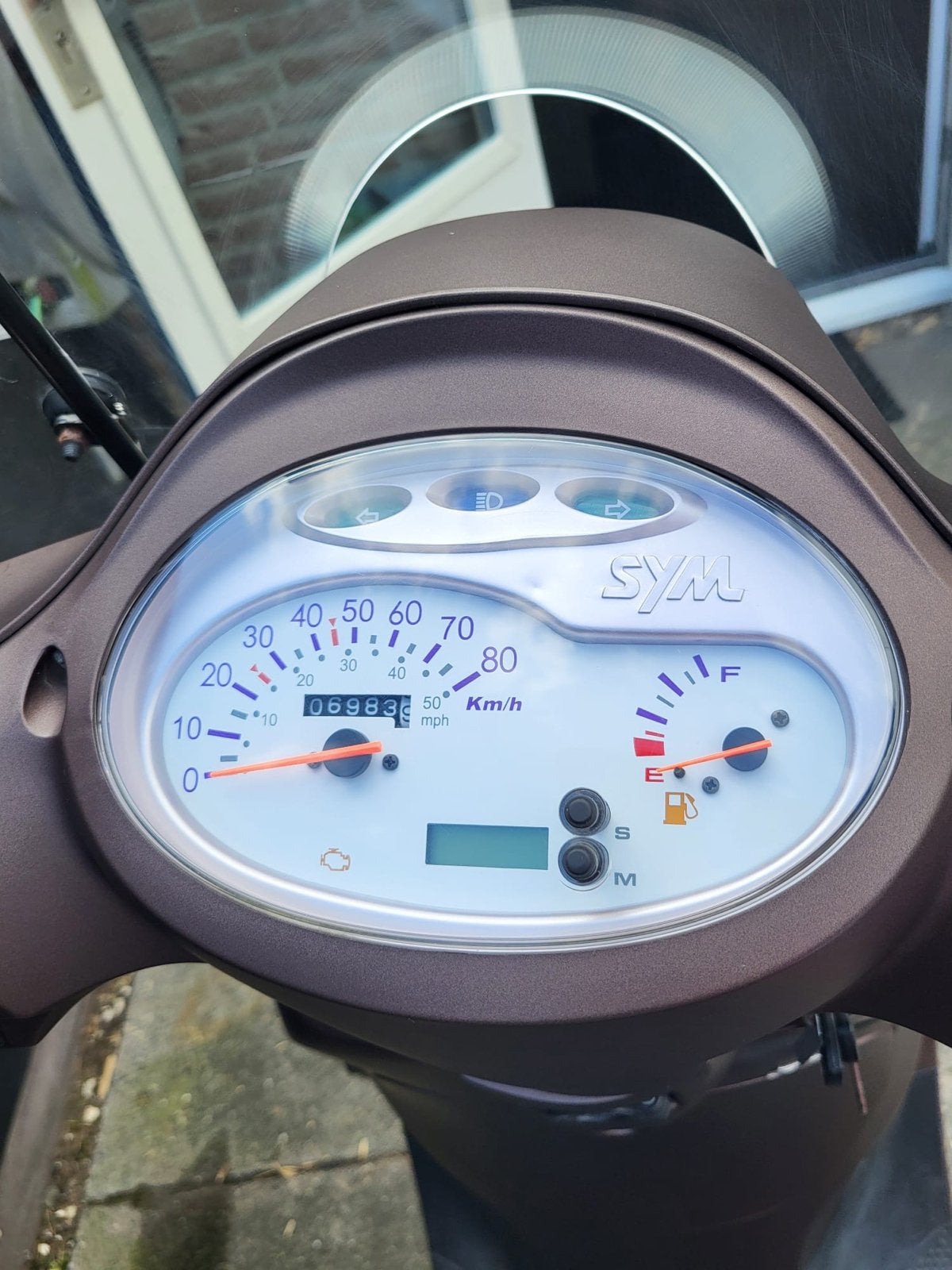 Sym Fiddle II scooter - Bruin, 6986 km, Ophalen, Gebruikt, Benzine, SYM