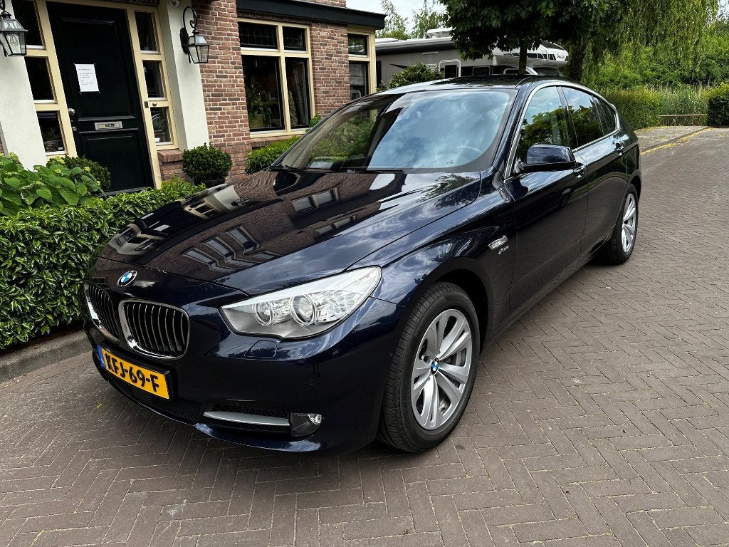 BMW 535i xDrive GT Bleu Met. In bijna nieuwstaat. Supermooi., Automaat, Euro 5, Zwart, Navigatiesysteem