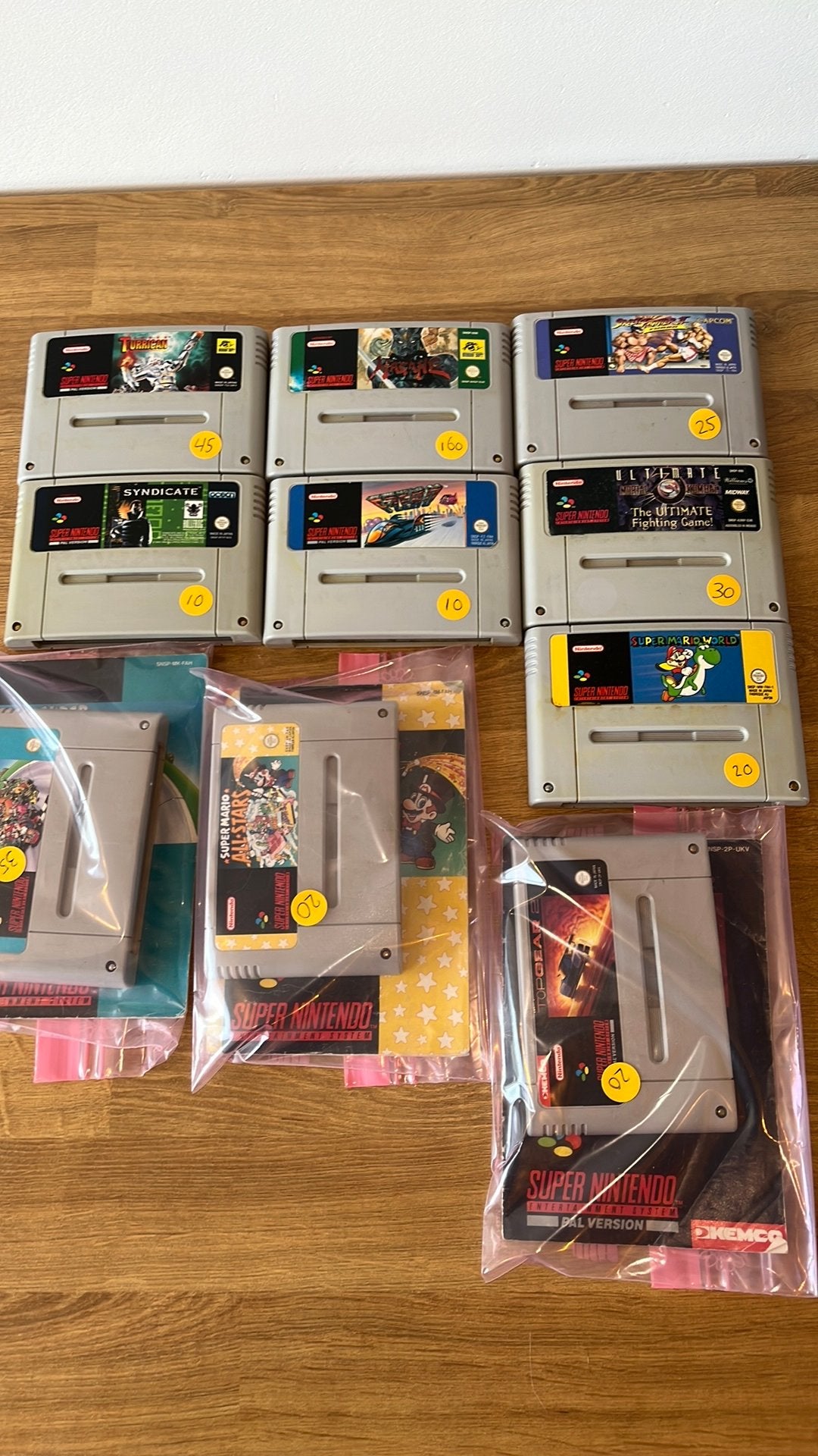Super nintendo spellen cartridges als hagane turrican mario, Avontuur en Actie, 1 speler, Ophalen of Verzenden, Zo goed als nieuw