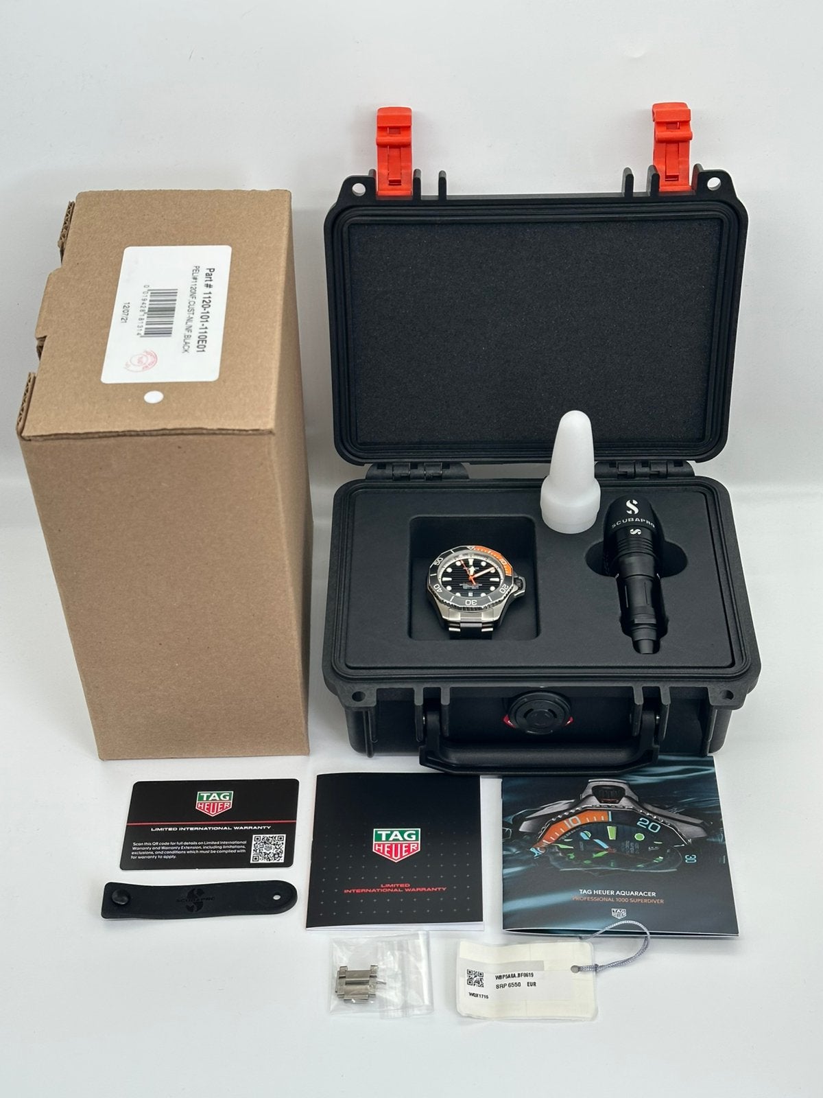 Tag Heuer Aquaracer 1000 Professional Superdiver 1000m 45mm, Ophalen, Overige materialen, Polshorloge, Overige materialen