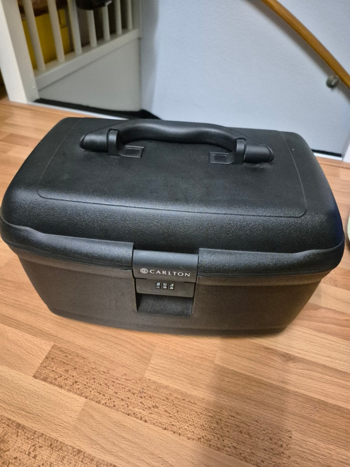Carlton Hardcase Beautycase - Zwart met slot, Sieraden, Tassen en Uiterlijk, Gebruikt, Zwart, Ophalen of Verzenden, Met slot