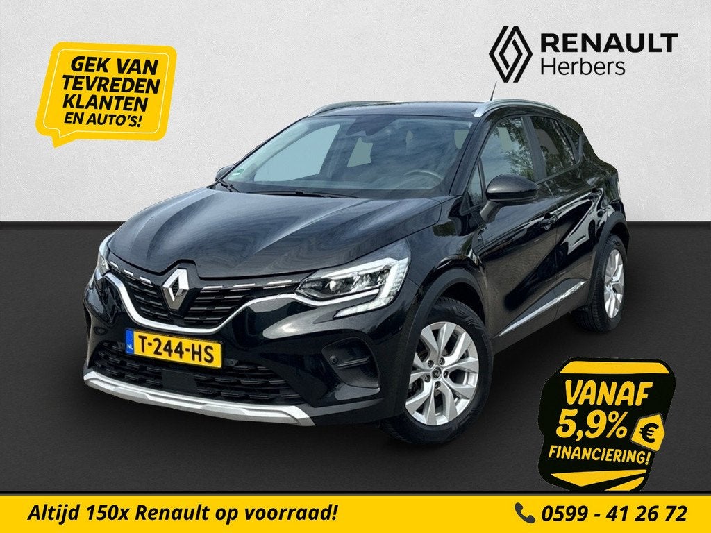 Renault Captur 1.3 TCe 130 Intens CAMERA / ALL SEASON / STOE, Gebruikt, Euro 6, 4 cilinders, Zwart