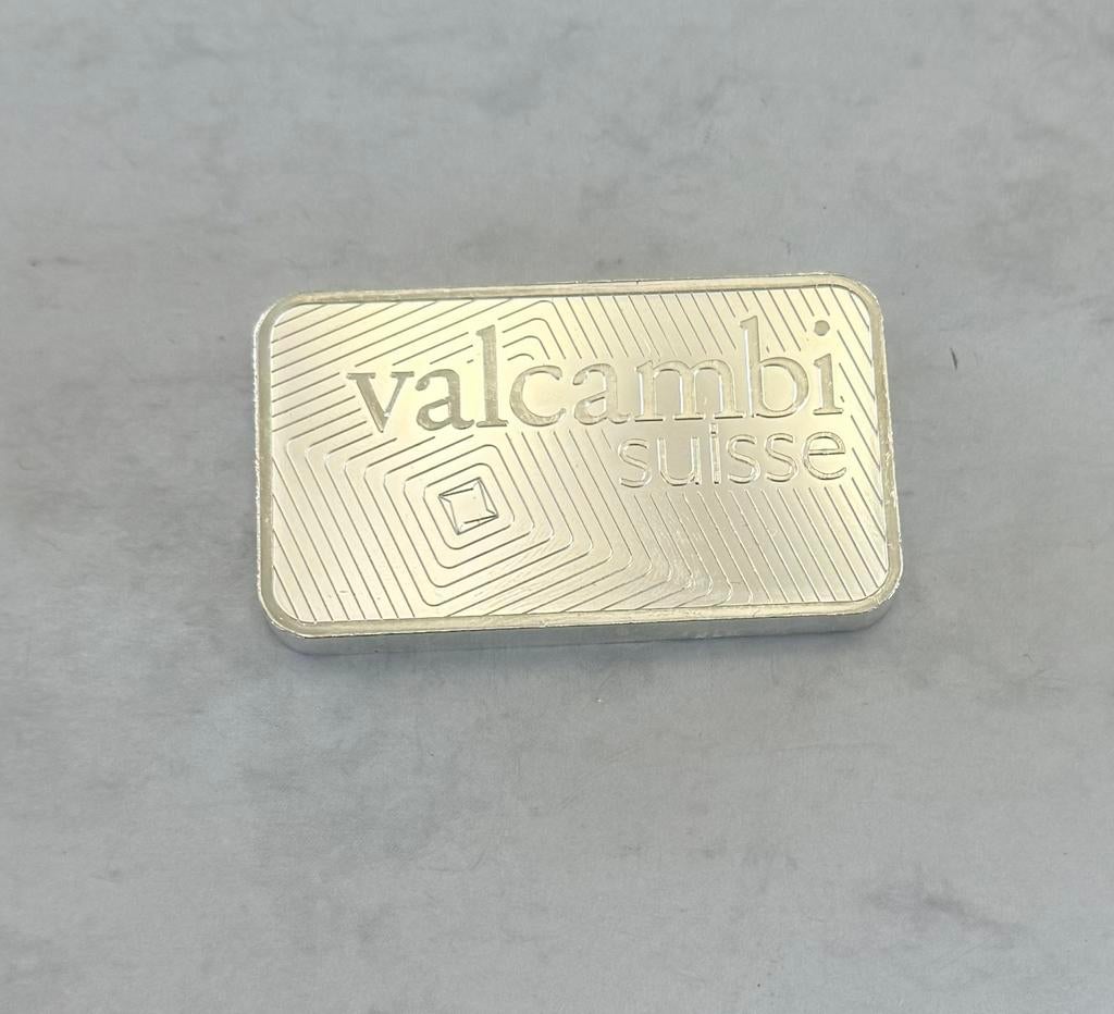 100 gram Zilver ESG / Valcambi LBMA 9999 zilver, Postzegels en Munten, Edelmetalen en Baren, Ophalen of Verzenden, Zilver