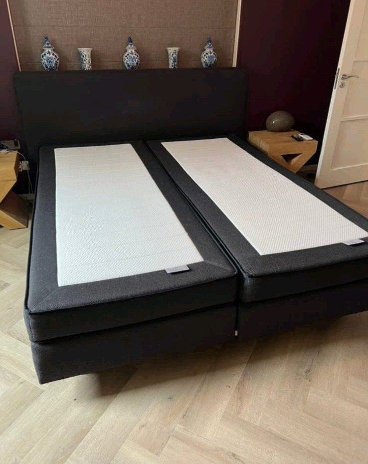 Auping boxspring elektrisch verstelbaar 210cm x 180cm, Ophalen, 210 cm, Tweepersoons, Zo goed als nieuw