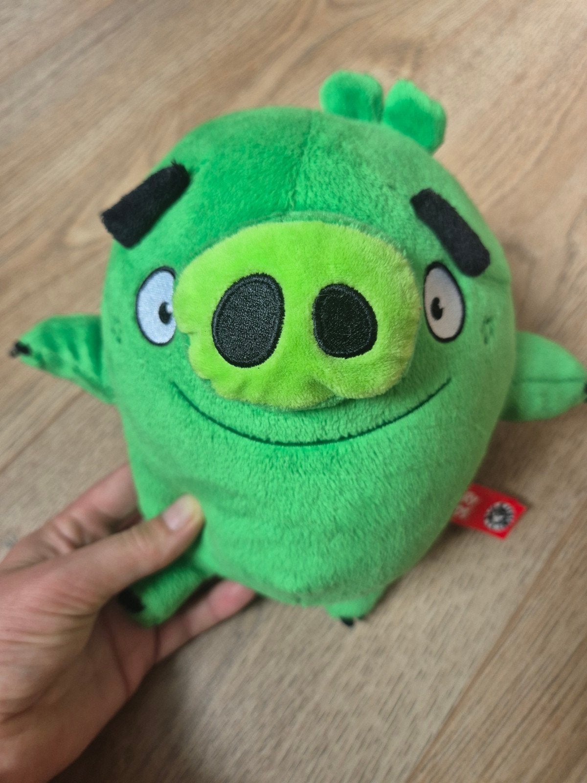 Angry Birds Groen Varken Knuffel, Kinderen en Baby's, Speelgoed | Knuffels en Pluche, Groen, Overige merken, Overige typen, Ophalen of Verzenden