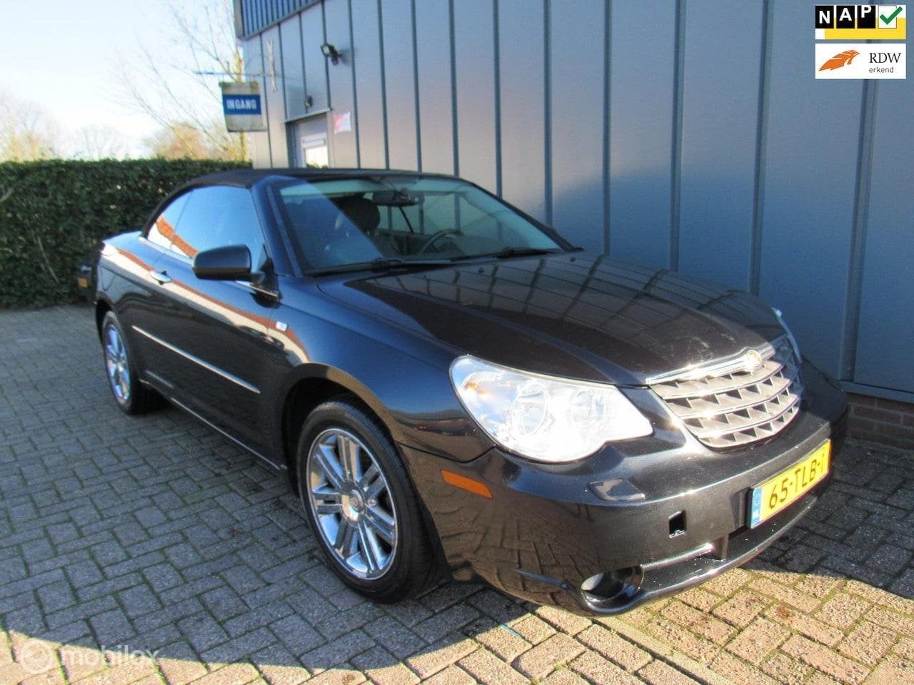 Chrysler Sebring Cabrio 2.0 CRD Limited Airco - Cruise - Led, Auto's, Chrysler, Voorwielaandrijving, Cabriolet, Zwart, Leder