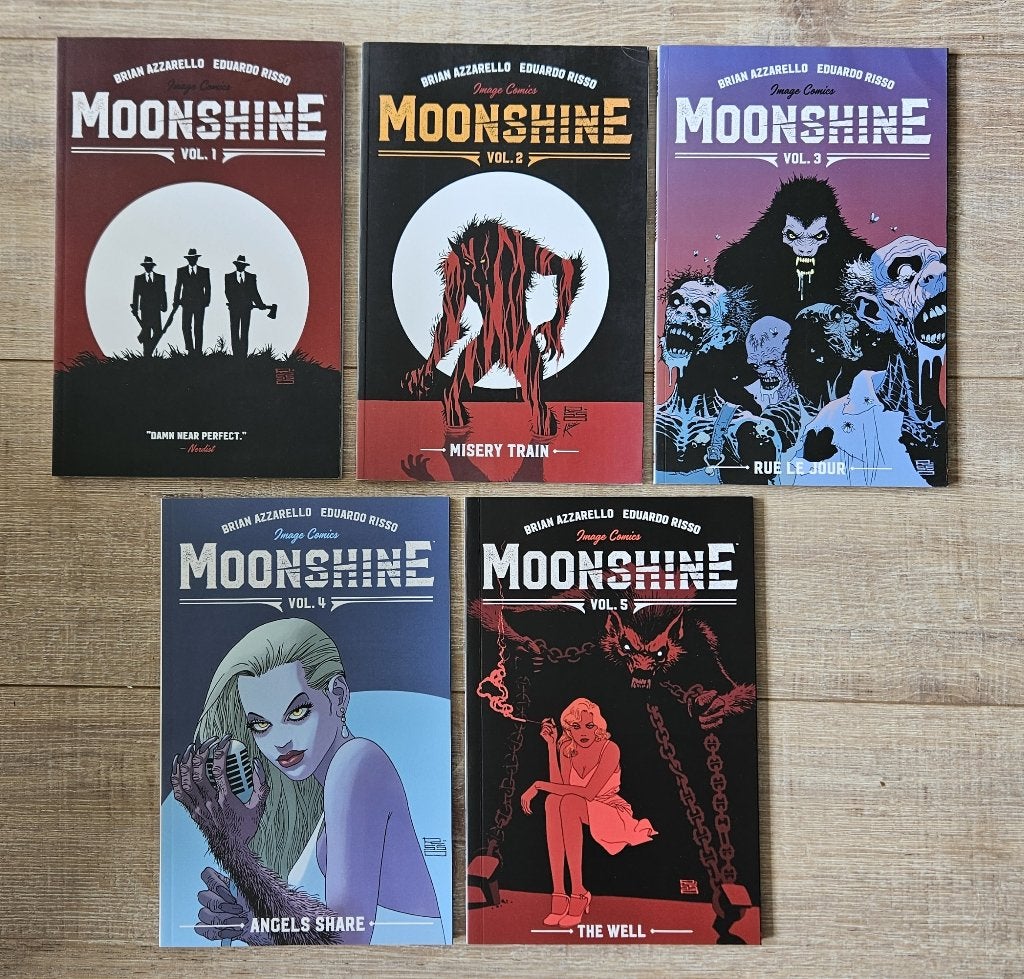 Moonshine TPB 1-5 (2017-2021) complete reeks - Azzarello, Amerika, Complete serie of reeks, Nieuw, Ophalen of Verzenden