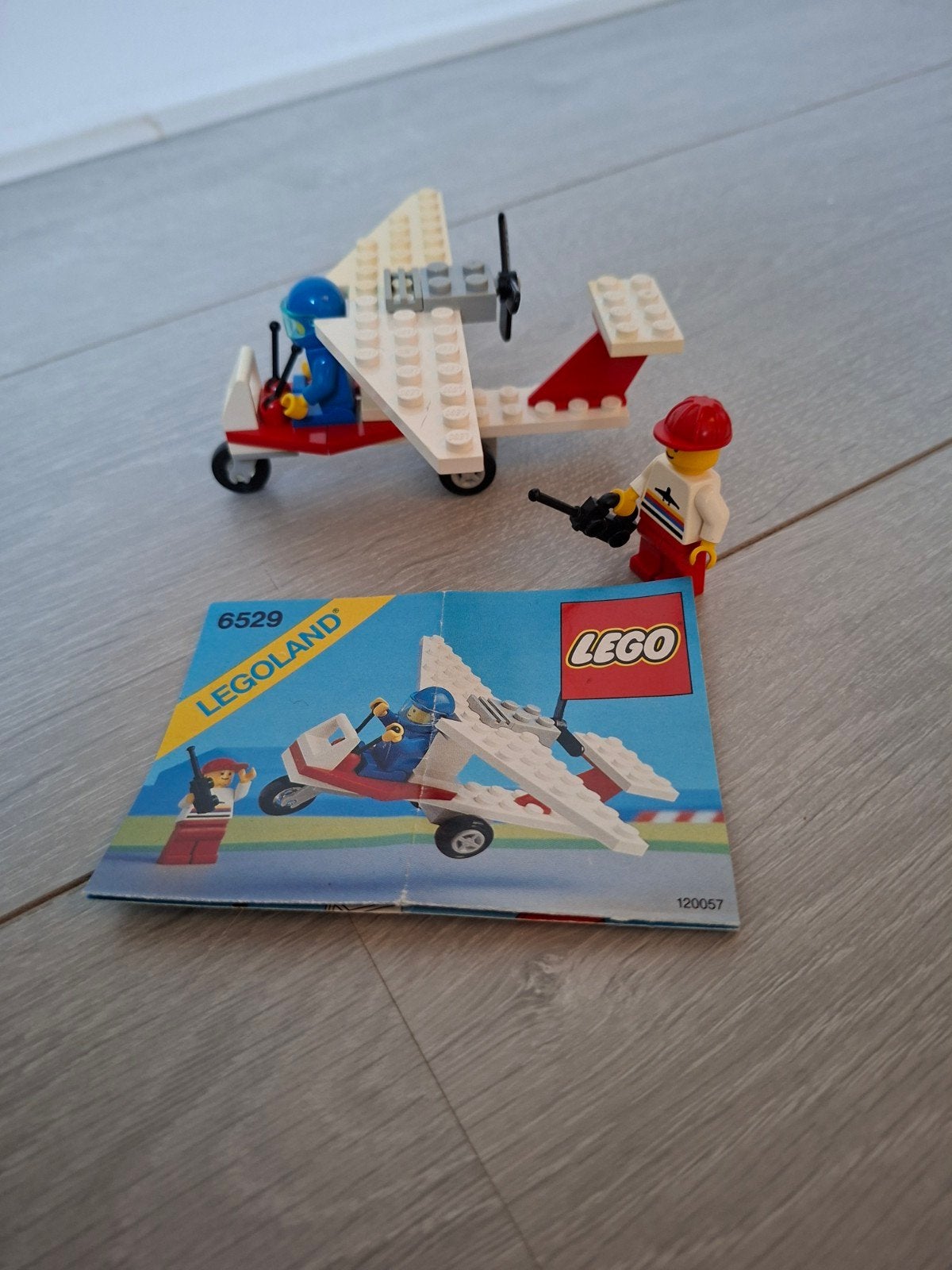 Lego 6529: Vrachtvliegtuig met piloot en instructieboekje, Gebruikt, Lego, Ophalen of Verzenden, Complete set