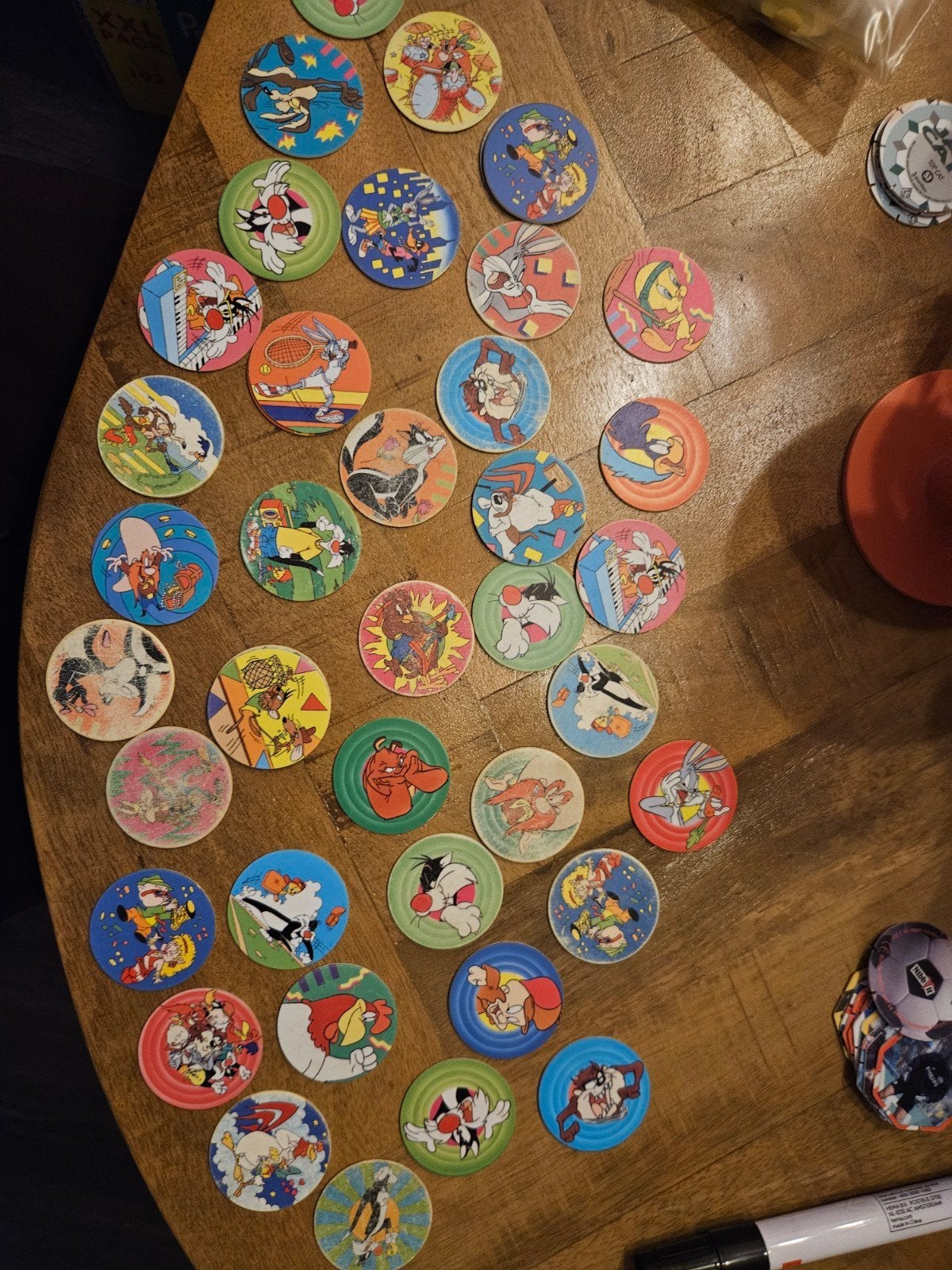 Grote verzameling Looney Tunes Pogs/Flippo's, Ophalen of Verzenden