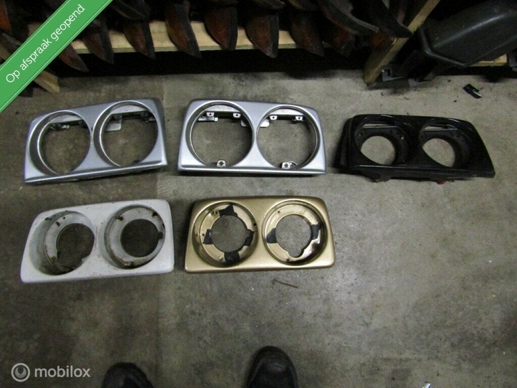 Dubbele koplamp kappen + lampen Manta B  geen sets!, Auto-onderdelen, Verlichting, Gebruikt, Opel, Ophalen of Verzenden, Opel