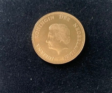 Gouden Tientje van Koningin Juliana 1980 - 14k - 6 gram, Koningin Juliana, Losse munt, 10 gulden, Goud