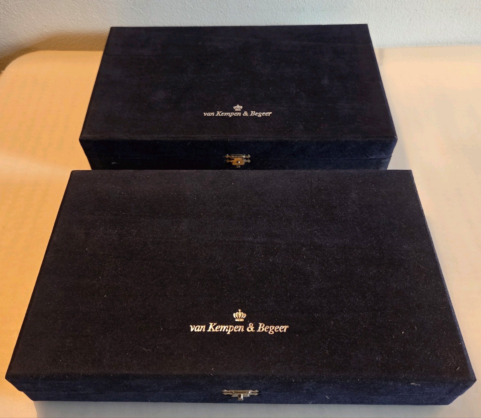 2 x Van Kempen&Begeer bestek m.250 Hollands Glad –835 zilver, Ophalen of Verzenden