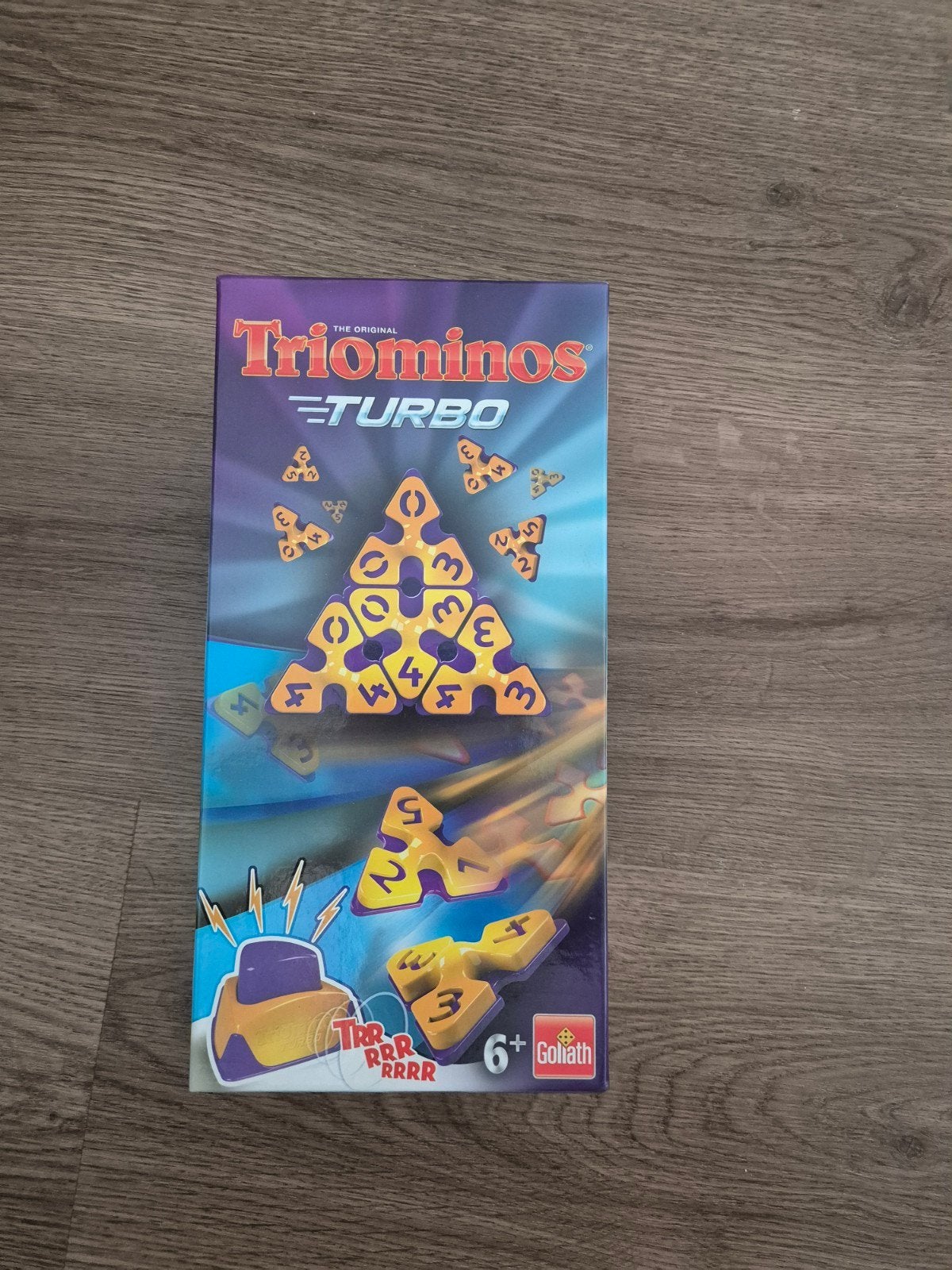 Triominos Turbo - Zo goed als nieuw, Drie of vier spelers, Ophalen of Verzenden, Zo goed als nieuw, Goliath