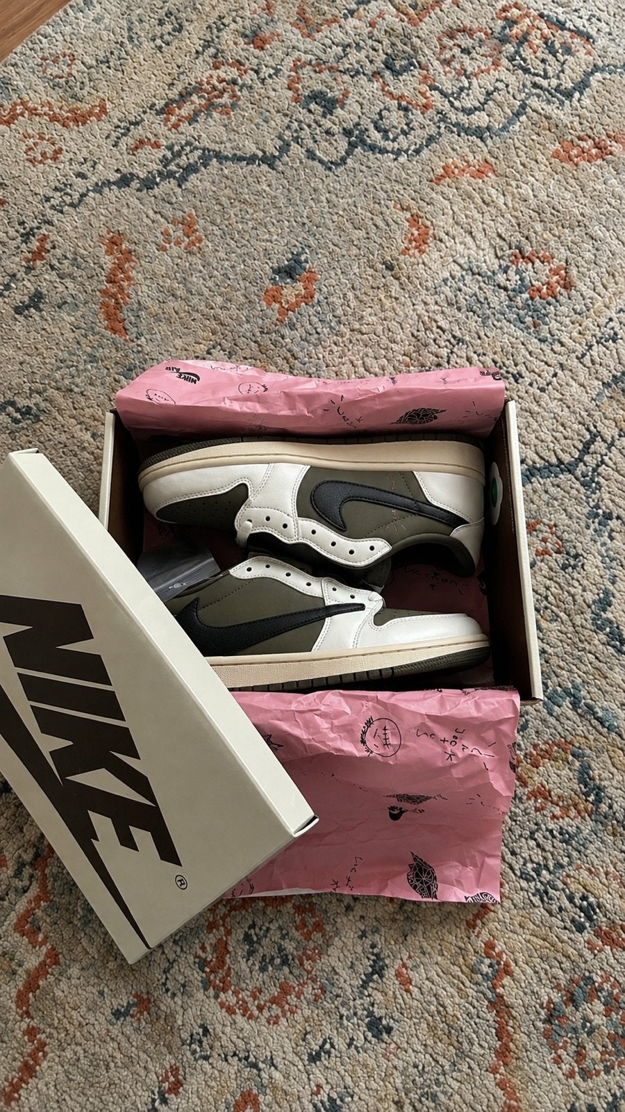 Travis Scott olive, Kinderen en Baby's, Schoentjes, Nieuw, Verzenden, Jongetje of Meisje