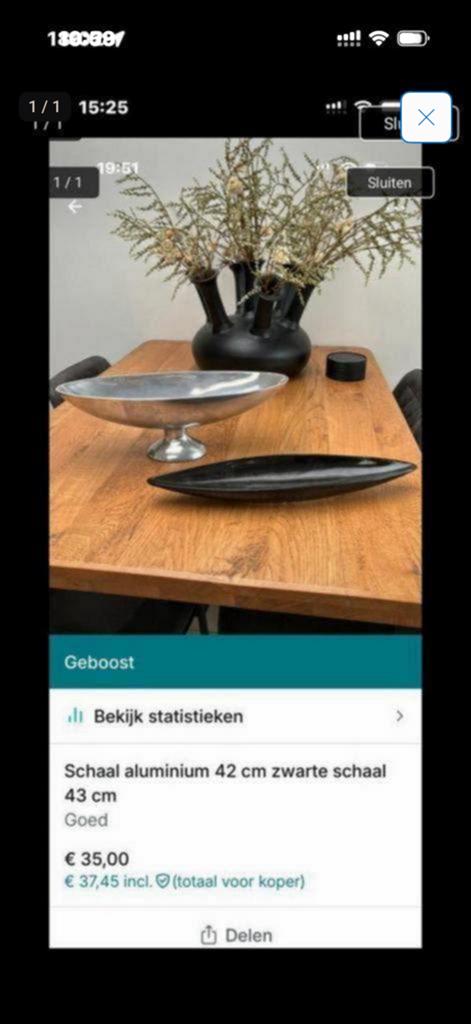 Schalen 2 stuks, Ophalen of Verzenden, Zo goed als nieuw, Rond, Glas