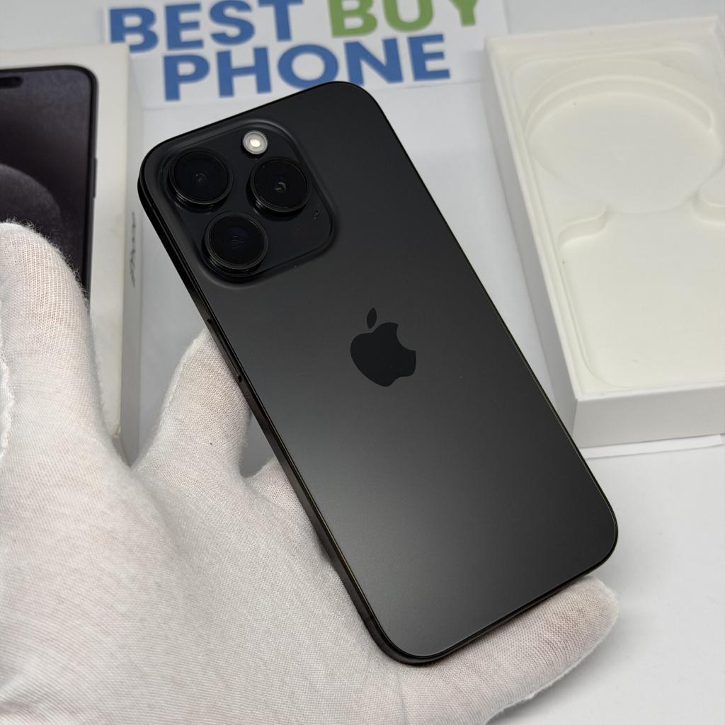 iPhone 15 Pro 128GB zwart /ongebruikt + 12 maanden garantie, 128 GB, Apple, Zwart, Zonder simlock