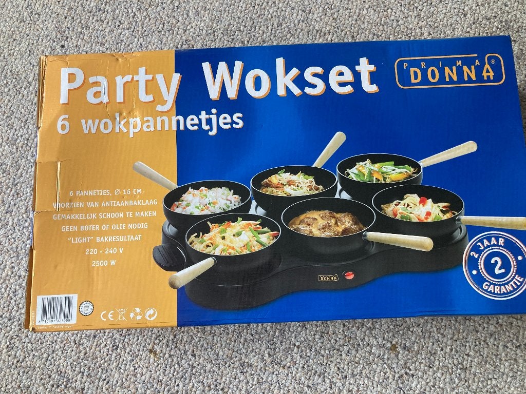 wokset, Ophalen of Verzenden, Zo goed als nieuw, 4 t/m 7 personen