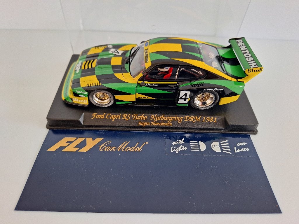 Fly Ford Capri RS Turbo Nürburgring 1981DRM A143L MET LICHT, Kinderen en Baby's, Speelgoed | Racebanen, Overige merken, Racebaan