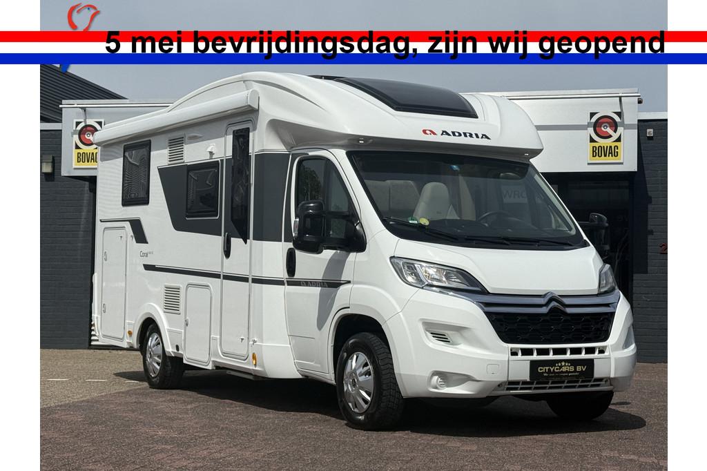 Adria CORAL 600 SC 164 pk euro 6 zeer compacte camper queenb, Ringverwarming, Bedrijf, Adria, Luifel