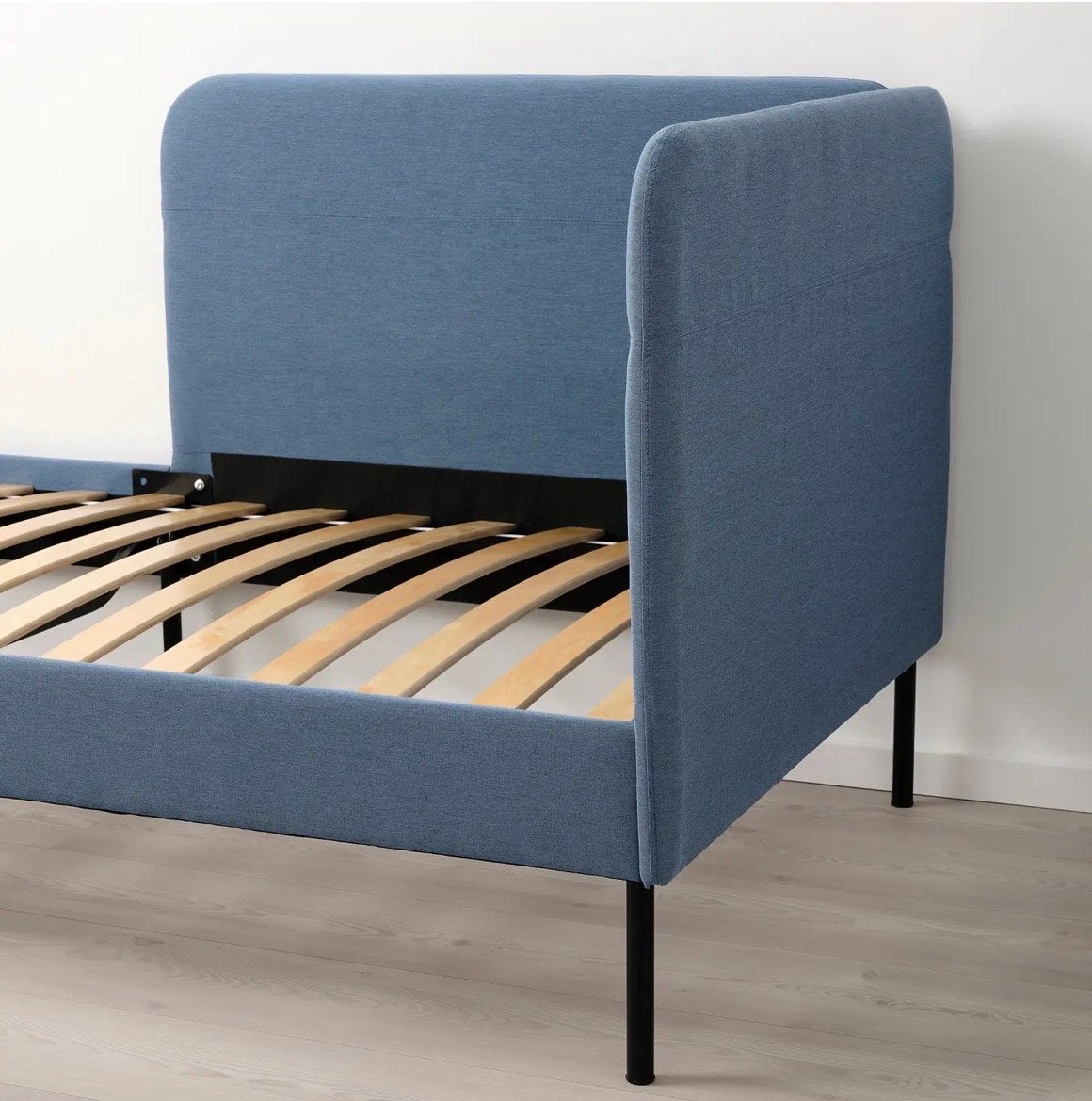 Ikea bed Blåkullen 90x200, Ophalen, 90 cm, Eenpersoons, Blauw