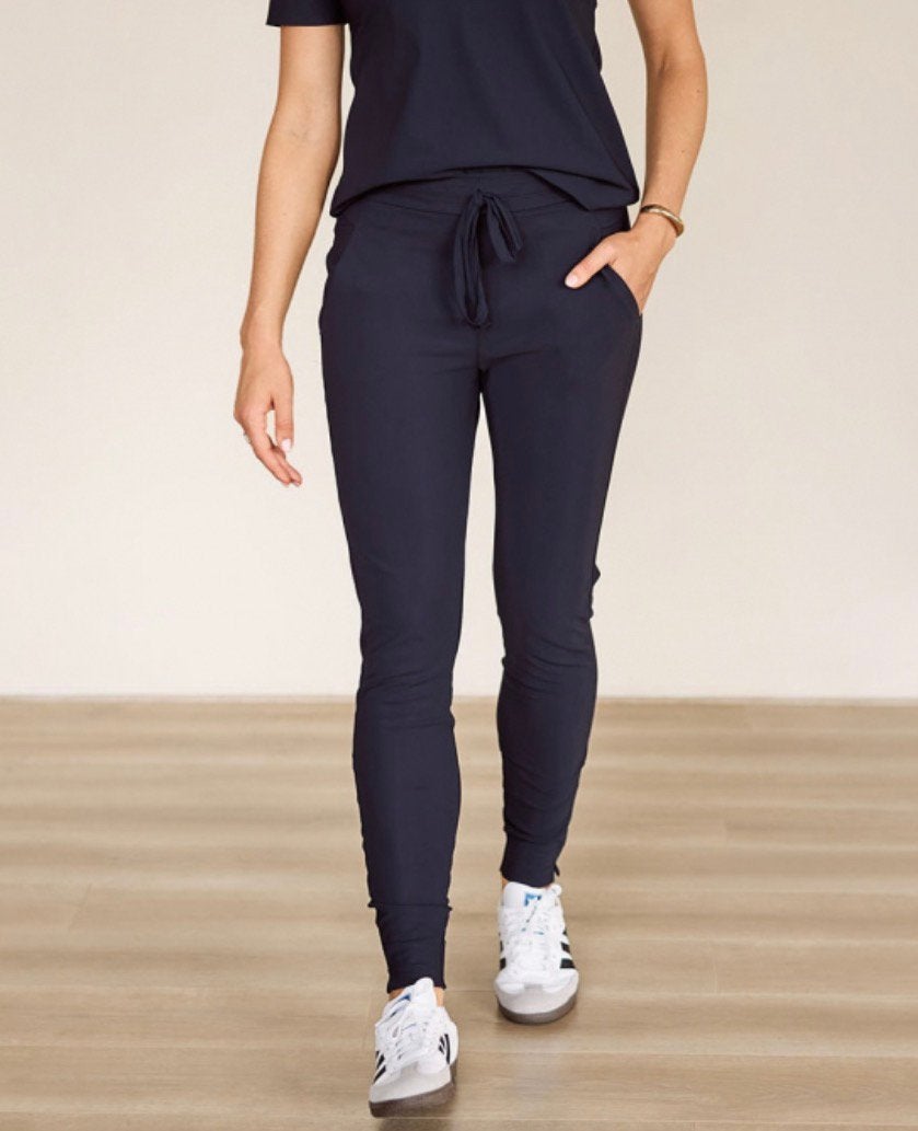 Studio anneloes downstairs bonded broek XXL donkerblauw, Blauw, Maat 46/48 (XL) of groter, Ophalen of Verzenden, Zo goed als nieuw