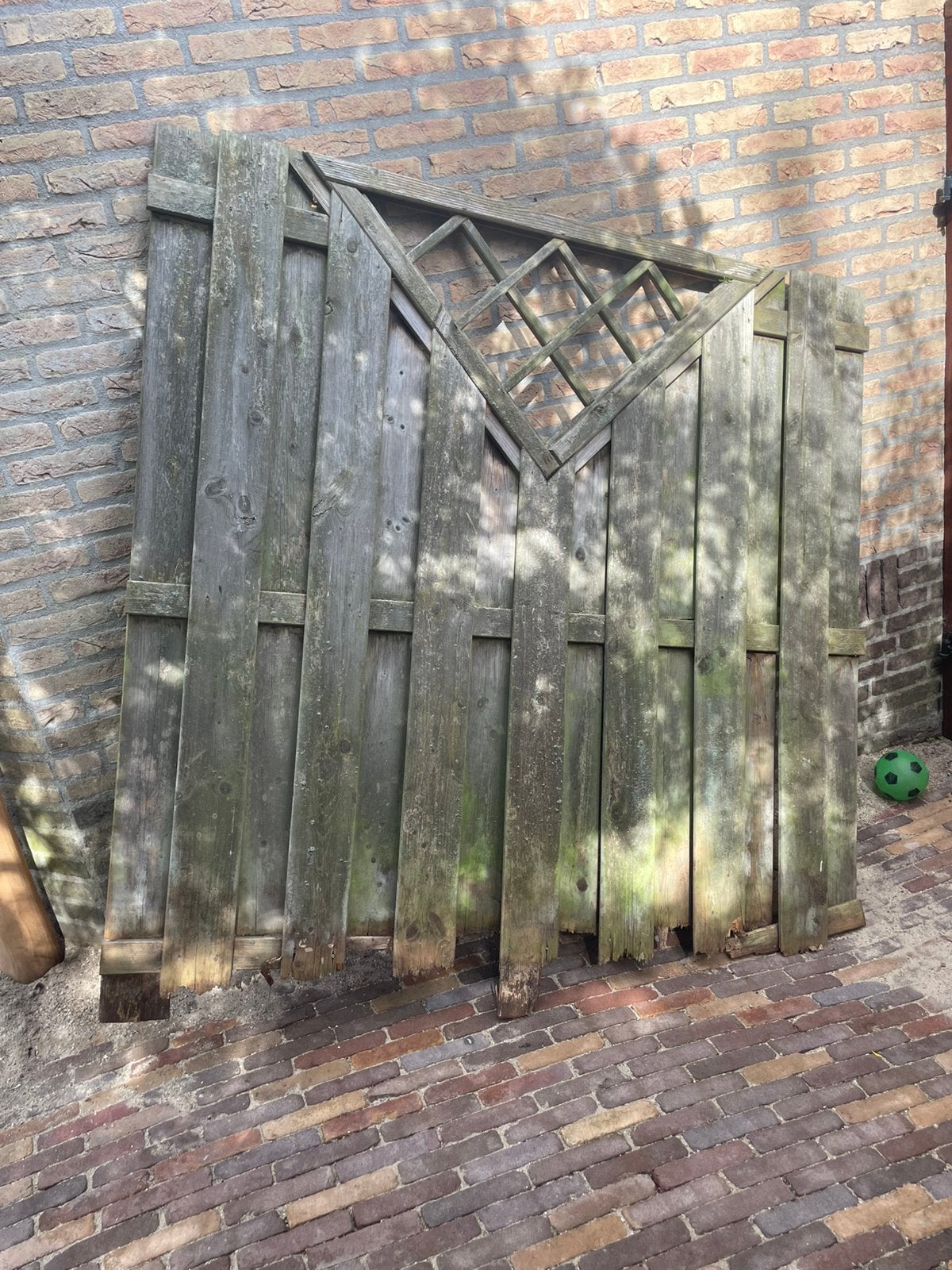 Schutting scherm 180 x 180, Ophalen, Minder dan 3 meter, Hout, 1 tot 2 meter