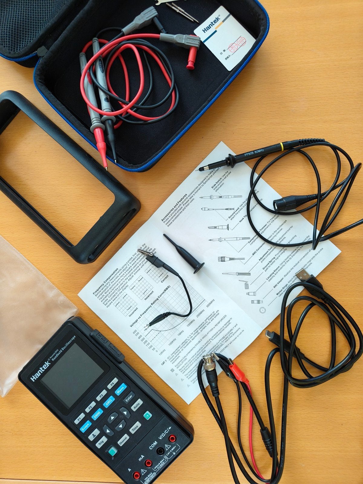 Hantek 2D42 Handheld Oscilloscope, DMM en Signaalgenerat, Doe-het-zelf en Verbouw, Ophalen, Zo goed als nieuw, Overige meters