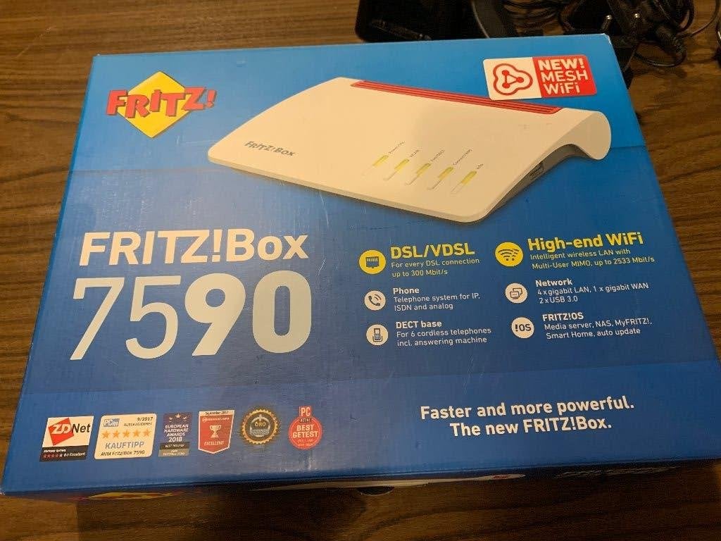 FRITZ!Box 7590 mesh, Computers en Software, Ophalen, Gebruikt, Router met modem, Fritzbox