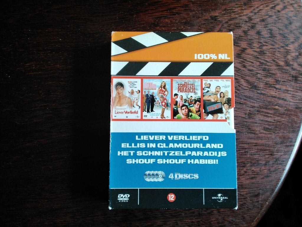 100% nl box compleet, 4disks, origineel, Cd's en Dvd's, Boxset, Ophalen of Verzenden, Zo goed als nieuw, Komedie