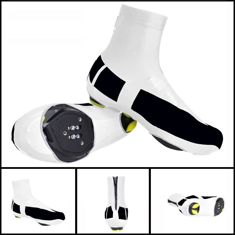 Fietsoverschoenen L 41 42 wit zwart racefiets overschoenen, Ophalen of Verzenden, Nieuw, Kleding