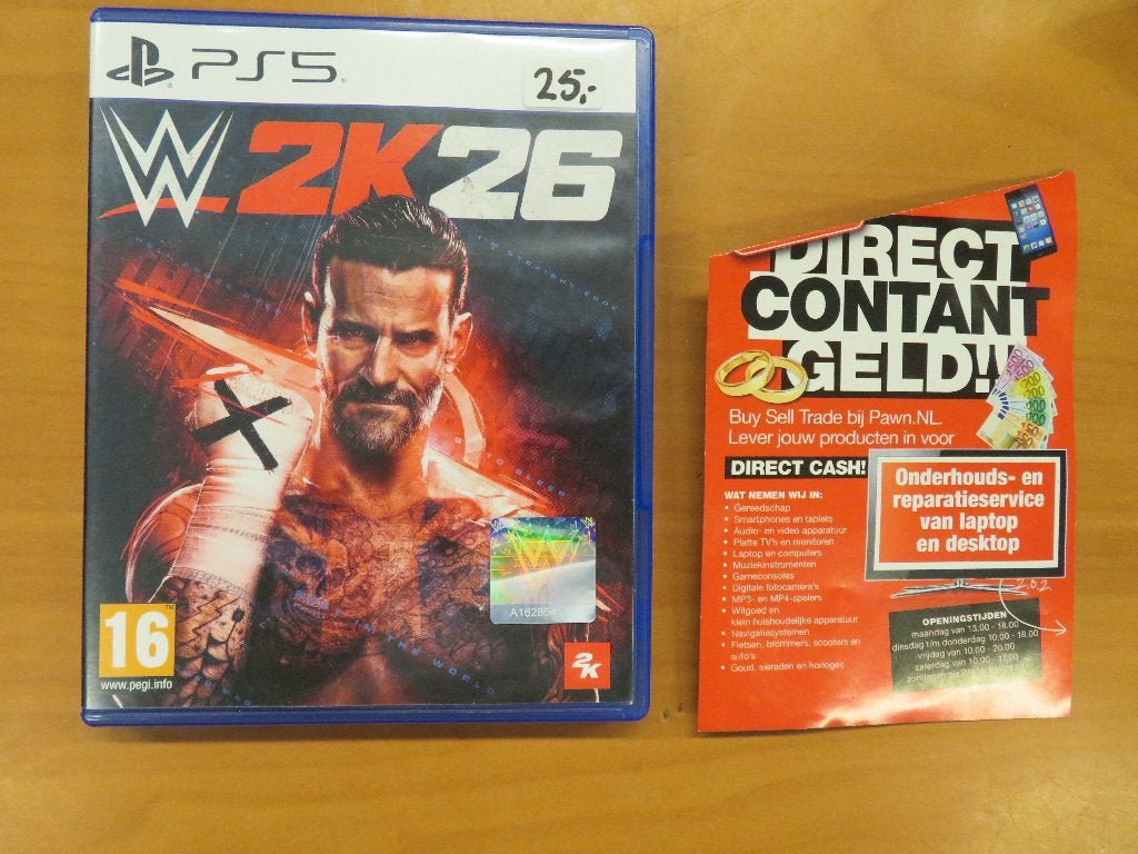 Playstation 5 (PS5) WWE 2K26, Ophalen, Gebruikt, 3 spelers of meer, Vanaf 16 jaar