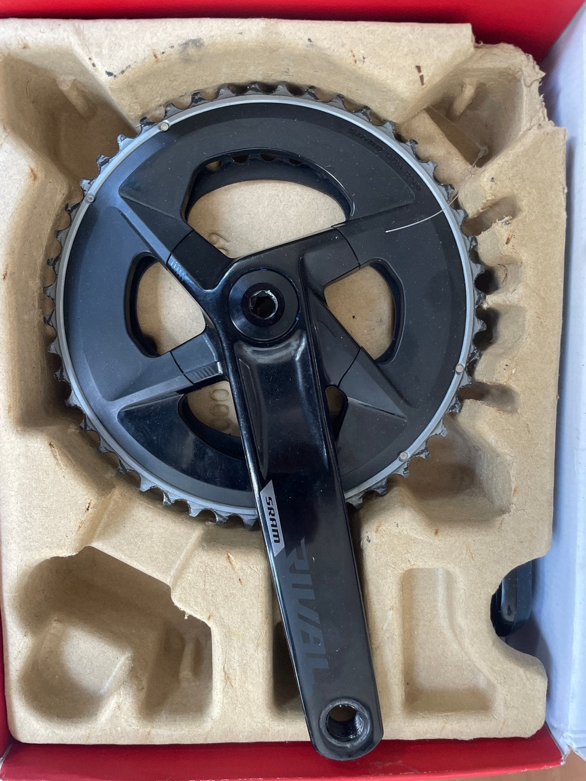 SRAM Rival Crankstel met Kettingbladen, Fietsen en Brommers, Fietsonderdelen, Zo goed als nieuw, Aluminium, Racefiets, Ophalen