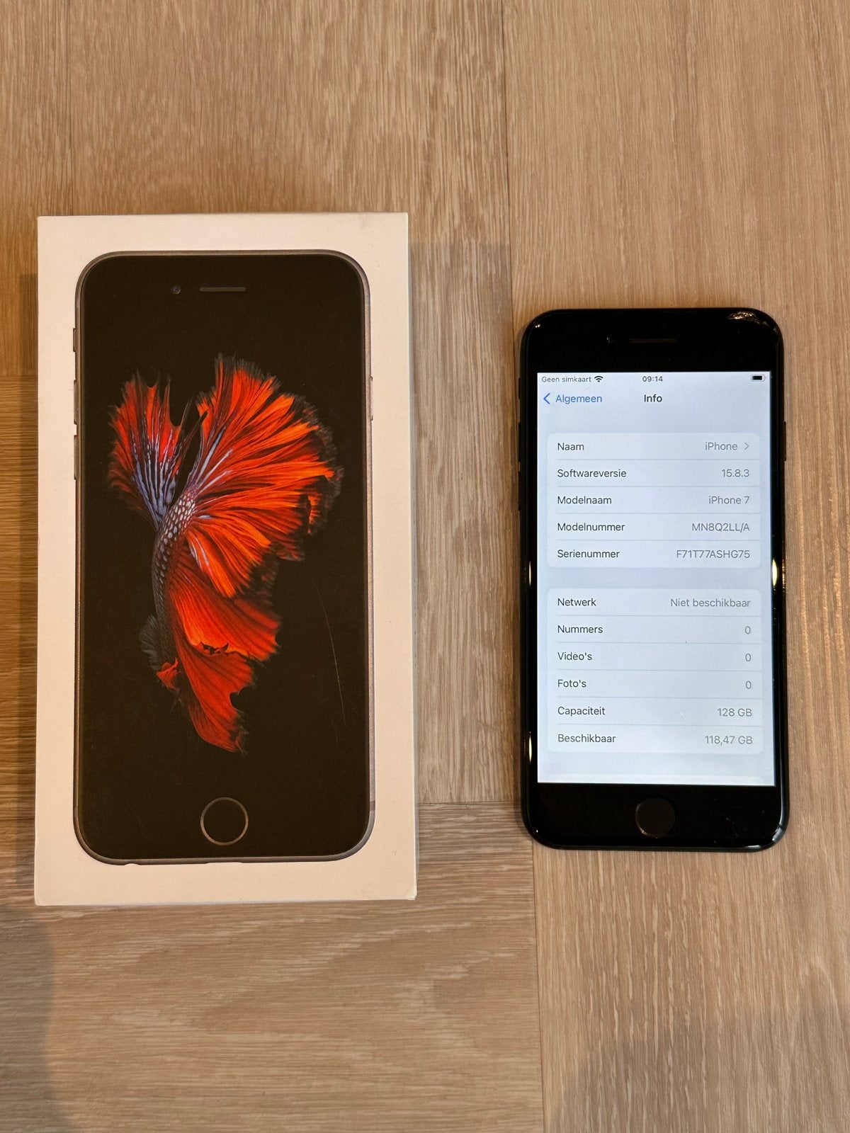 iPhone 7 Zwart 128GB - Goede staat, Telecommunicatie, Mobiele telefoons | Apple iPhone, Ophalen, Zwart, Zonder simlock, IPhone 7