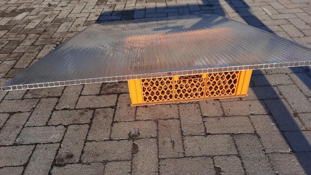 17 polycarbonaat kanaal platen, Ophalen, Kunststof, Gebruikt, Overige kleuren