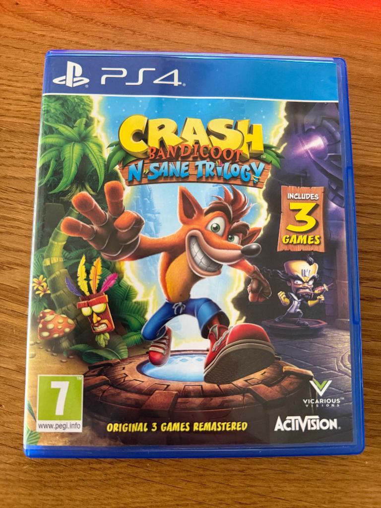 Crash Bandicoot Trilogy PS4, Spelcomputers en Games, Games | Sony PlayStation 4, Avontuur en Actie, 1 speler, Ophalen of Verzenden