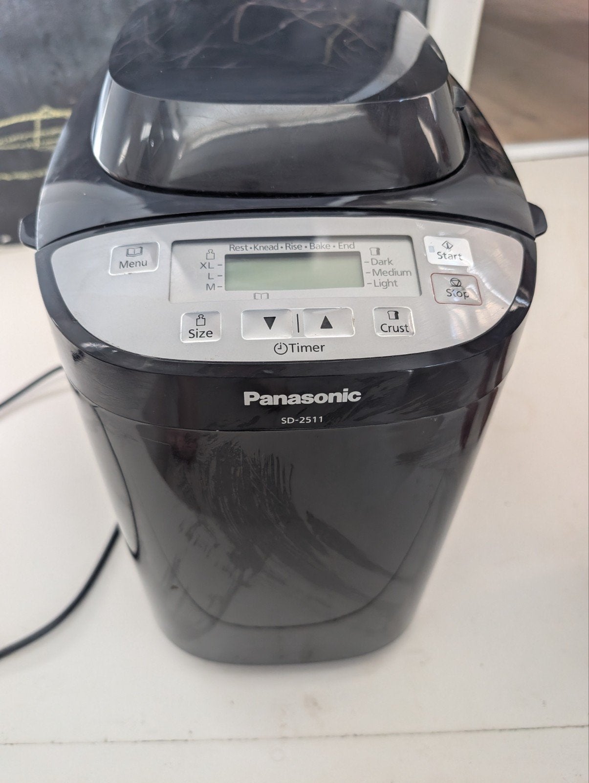 Panasonic Broodbakmachine SD-2511 - Gebruikt maar goed, Met timer, Gebruikt, Meer dan 10 programma's, 800 tot 1200 gram deeg