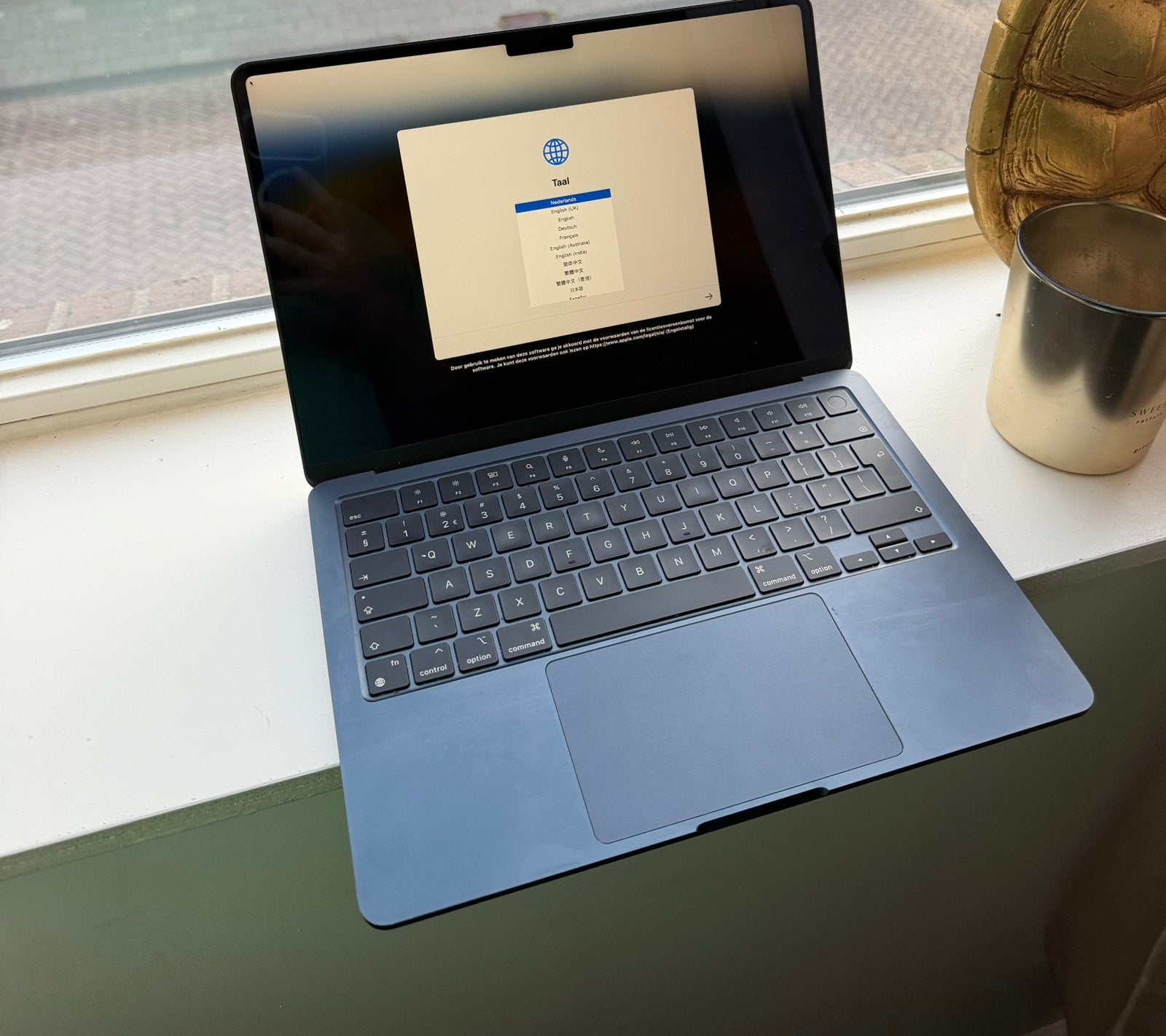 MacBook Air 13 inch M2 (2022) – Midnight – Zeer nette staat, Ophalen, Zo goed als nieuw, 13 inch, MacBook Air