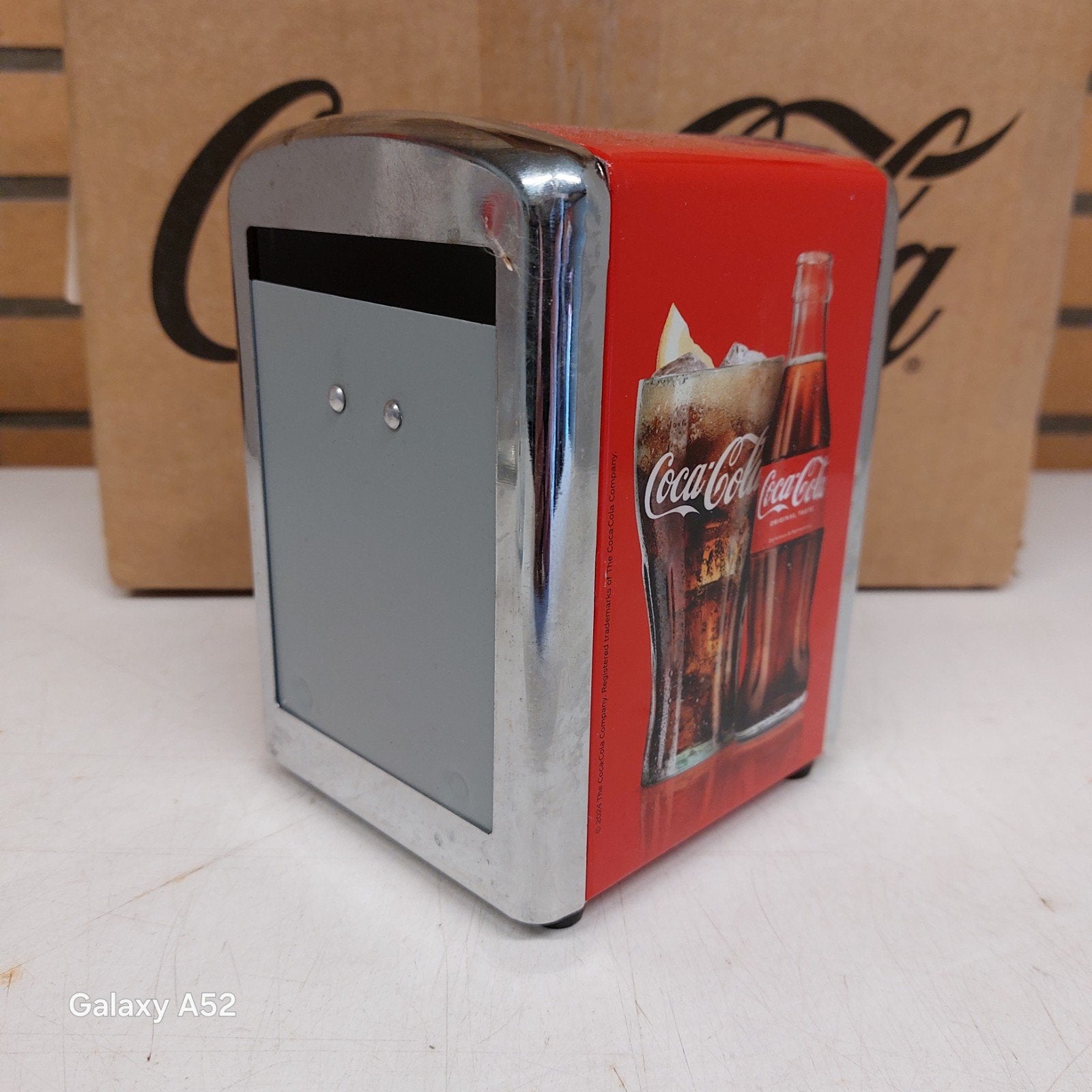 Coca-Cola servetdispenser NIEUW! Vintage stijl, Verzamelen, Ophalen of Verzenden, Nieuw, Gebruiksvoorwerp
