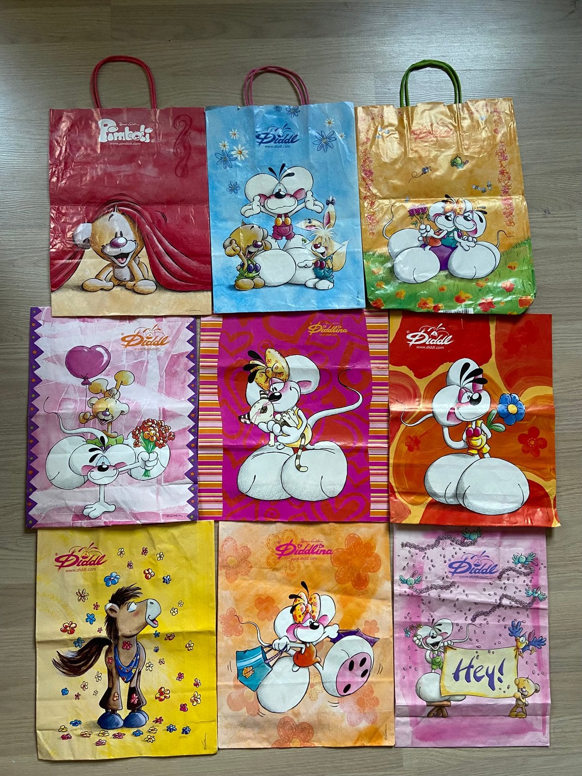 Lot Diddl tassen, Ophalen of Verzenden, Verschillende figuren, Gebruikt, Tas, Koffer of Zak